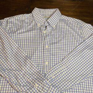 Oliver Ridley Plaid Button Up Men’s Shirt Size Large
